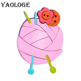 Pink Yarn Ball Brooch Cartoon Pin