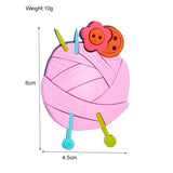 Pink Yarn Ball Brooch Cartoon Pin