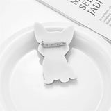Cute Dog Shape Brooches for Women Acrylic Animal Style Pins