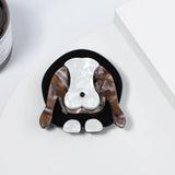 Acrylic Rabbit Brooch for Women Men Sitting Pet Pin Jewelry
