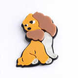 Acrylic Dog Brooches Women Girl Animal Lapel Pins Hat Dress Party Jewelry