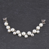 Acrylic Pearls Crystal Rhinestone Collar Clips for Women