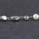 Acrylic Pearls Crystal Rhinestone Collar Clips for Women