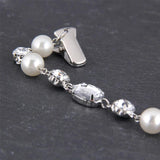 Acrylic Pearls Crystal Rhinestone Collar Clips for Women