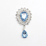 5Pcs Rhinestone Flat Brooch, DIY Wedding Jewelry Accessories