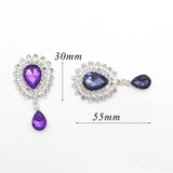 5Pcs Rhinestone Flat Brooch, DIY Wedding Jewelry Accessories