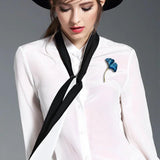 Ginkgo Leaf Brooch Pin Women Accessories Broche