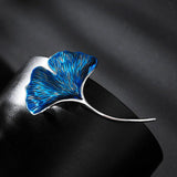 Ginkgo Leaf Brooch Pin Women Accessories Broche