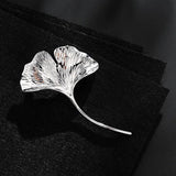 Ginkgo Leaf Brooch Pin Women Accessories Broche