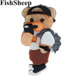 FishSheep Lovely Selfile Bear Cub Brooches For Women Kids
