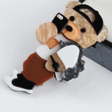 FishSheep Lovely Selfile Bear Cub Brooches For Women Kids