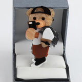 FishSheep Lovely Selfile Bear Cub Brooches For Women Kids