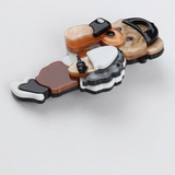 FishSheep Lovely Selfile Bear Cub Brooches For Women Kids