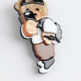 FishSheep Lovely Selfile Bear Cub Brooches For Women Kids