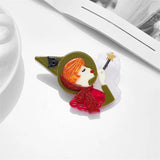 Arrival Girl Shape Women's Brooch Acrylic Material