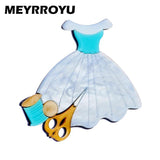 Woman Brooch Acrylic Material Stylish Women's Office Casual Jewelry