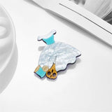 Woman Brooch Acrylic Material Stylish Women's Office Casual Jewelry