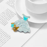Woman Brooch Acrylic Material Stylish Women's Office Casual Jewelry