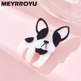 Dog Brooch for Woman Acrylic Girl Cartoon Animal Funny Birthday Accessories