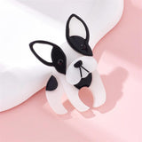 Dog Brooch for Woman Acrylic Girl Cartoon Animal Funny Birthday Accessories