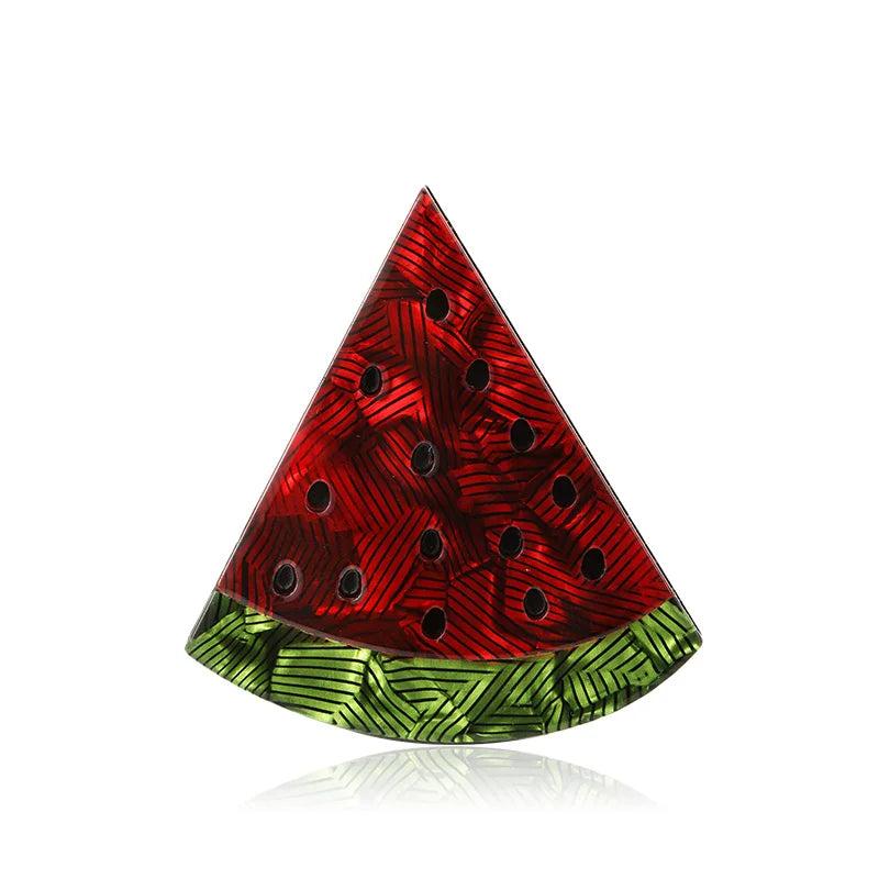 Summer Watermelon Brooch Fruit Jewelry for Women Girls