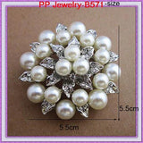 High-Grade Pearl Flower Brooch Rhinestone Jewelry Pin