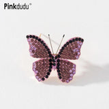 Purple Butterfly Brooch Acrylic Insect Brooch for Women Jewelry