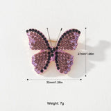 Purple Butterfly Brooch Acrylic Insect Brooch for Women Jewelry