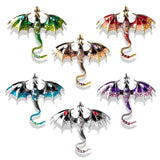 Enamel Dragon Brooches Rhinestone Flying Animal Party Pins