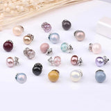 10Pcs/Bag Dream Pearl Brooch Set Colourful Lapel Pin Sweater Accessories