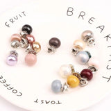 10Pcs/Bag Dream Pearl Brooch Set Colourful Lapel Pin Sweater Accessories