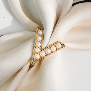 Letter Brooch Pin Silk Scarf Buckle Brooches For Woman