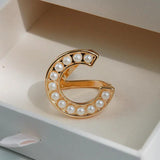 Letter Brooch Pin Silk Scarf Buckle Brooches For Woman