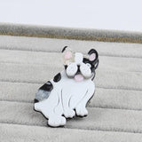 FishSheep Bulldog Acrylic Brooch, Cartoon Dog Animal Pins