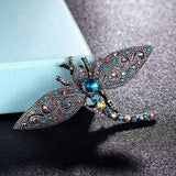 Vintage Dragonfly Brooch Jewelry Pin Women's Hat Accessory