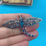 Vintage Dragonfly Brooch Jewelry Pin Women's Hat Accessory