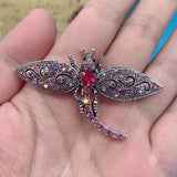 Vintage Dragonfly Brooch Jewelry Pin Women's Hat Accessory