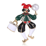 Clown Brooch Vintage Christmas Accessories