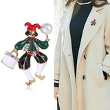 Clown Brooch Vintage Christmas Accessories
