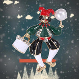 Clown Brooch Vintage Christmas Accessories