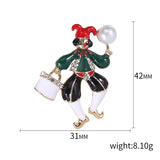 Clown Brooch Vintage Christmas Accessories