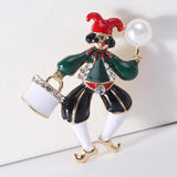 Clown Brooch Vintage Christmas Accessories