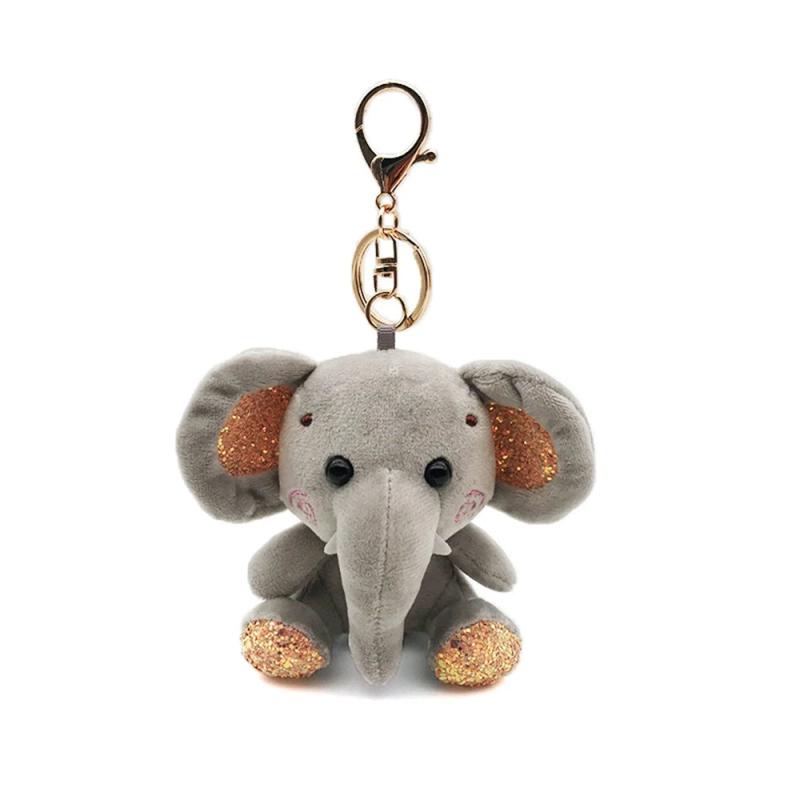 Elephant Plush Doll Keychain Cute Cartoon Pendant