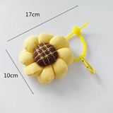 Woman Keychain Sun Flower Cell Phone Pendant Car Key Chain Gift