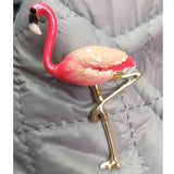 Flamingo Birds Brooches Gold-color Alloy Broches Lapel Pins