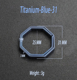 Titanium Alloy Burn Key Ring Keychain