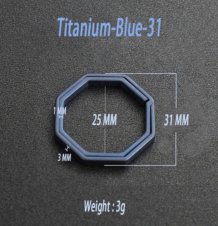 Titanium Alloy Burn Key Ring Keychain