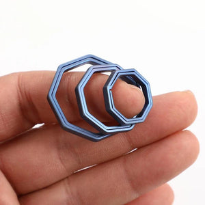 Titanium Alloy Burn Key Ring Keychain