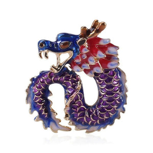 Ethnic Dragon Brooch 4 Animal Corsage Coat Suit Scarf Buckle Pins Jewelry