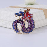 Ethnic Dragon Brooch 4 Animal Corsage Coat Suit Scarf Buckle Pins Jewelry